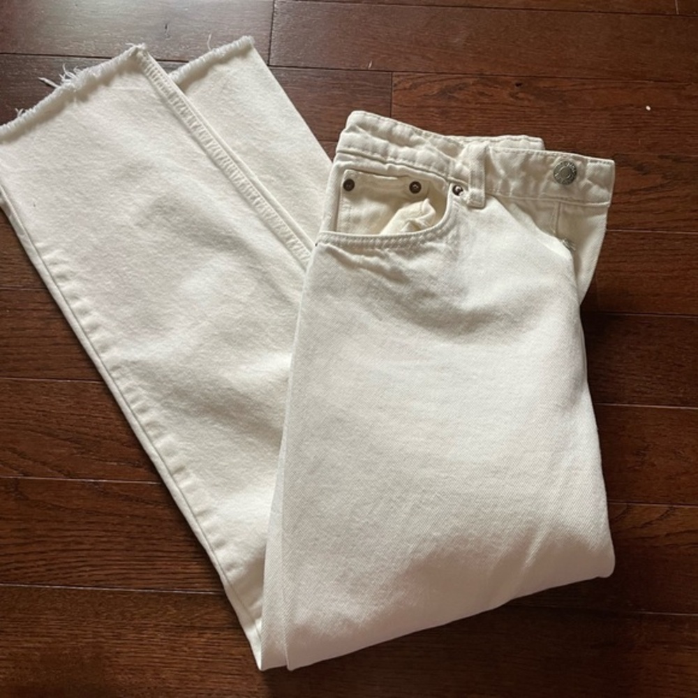 Zara Cream Denim Pants